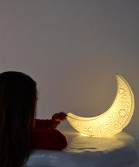 Seletti My Tiny Moon Lamp – Unique Table Lamp with Replaceable LED Bulb