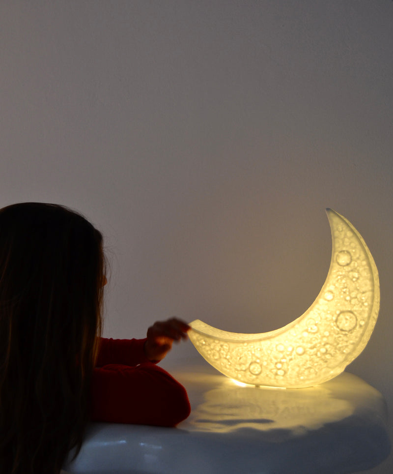 Seletti My Tiny Moon Lamp - Unique Table Lamp with Replaceable LED Bulb