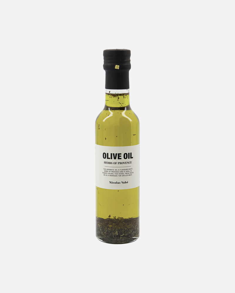 Nicolas Vahé Herbes de Provence olive oil 25cl – bottle front on white.