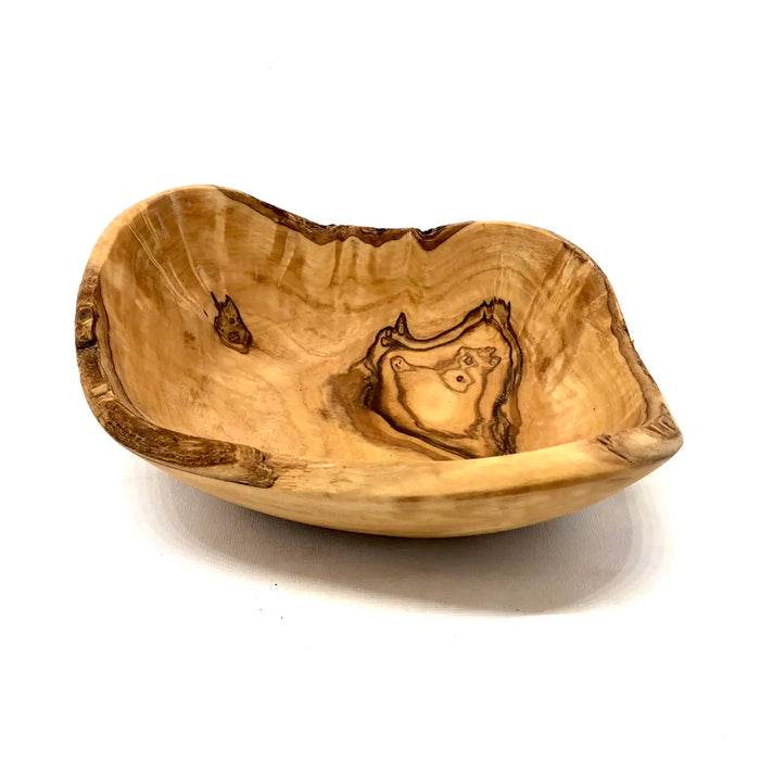 Handmade olive wood rustic bowl 12–16cm snack dish