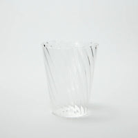 Othilia clear borosilicate glass with a swirling texture by Olsson & Jensen
