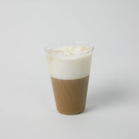 Othilia tall borosilicate glass by Olsson & Jensen filled with a latte