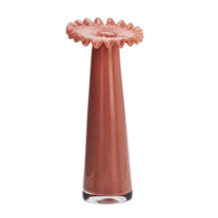 tall paprika ruffled glass vase cut out 2411723
