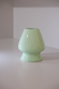 pastel green kusenaoshi matcha whisk holder glossy finish
