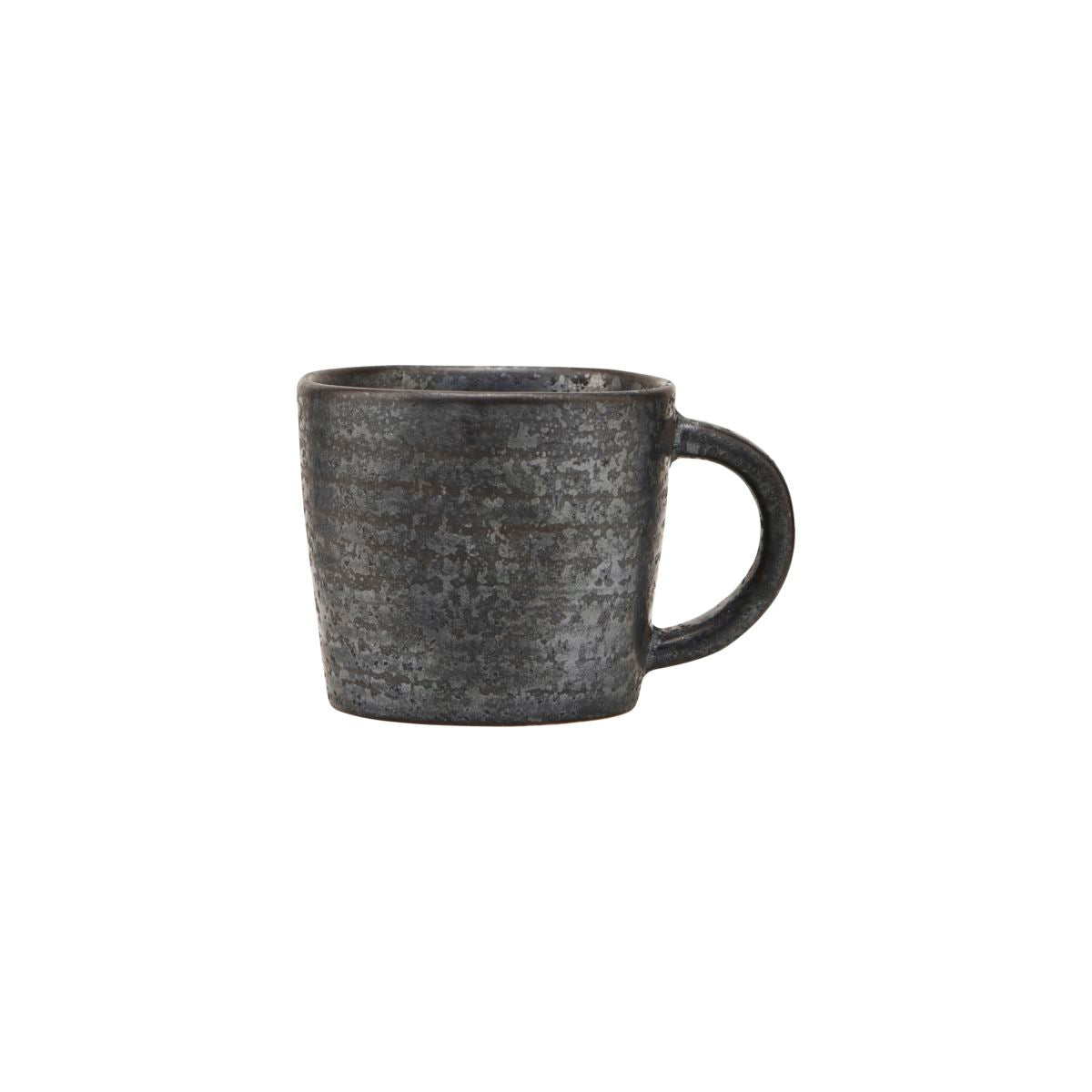 Pion espresso cup for stylish, slow mornings – black brown stoneware