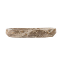 Polished stone tray for minimalist Nordic interiors by Bloomingville