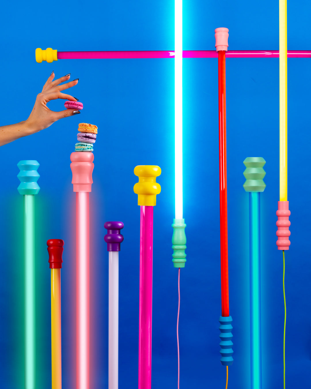 Superlinea LED Tube Lights by Seletti - in Neon Pink, Yellow, Fuscia Red, Blue, Green, and White