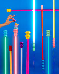 Superlinea LED Tube Lights by Seletti - in Neon Pink, Yellow, Fuscia Red, Blue, Green, and White