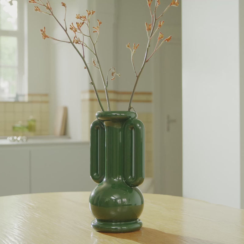 Vase Amfora Green by &klevering | Bold Decorative Statement