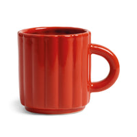 Red mug on a white background by &klevering