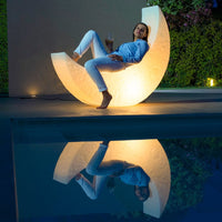 My Moon Lamp by Seletti, Luminous Rocking Chair Lamp, Seat Lamp, 152cm