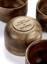 Group of Serax Collage wooden tea cups