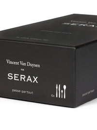 Black Serax gift box for the Passe-partout cutlery set by Vincent Van Duysen