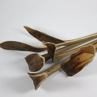 Close-up of the curved tips on the Shoehorn twig stems by Olsson & Jensen