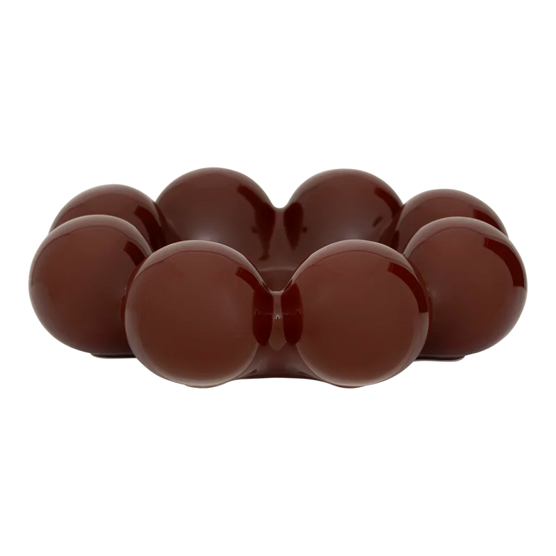 Sisko bubble bowl in glossy oxblood red by Urban Nature Culture