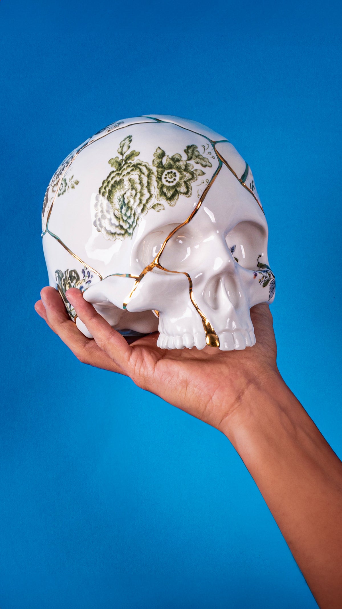 Seletti Kintsugi Skull by Marcantonio - Artful Imperfections