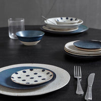 Grainy Lunch Plate Dark Blue
