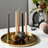 Tall Candle Dark Green ⌀-21 mm