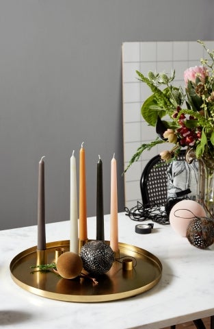 Tall Candle Grey ⌀-21 mm