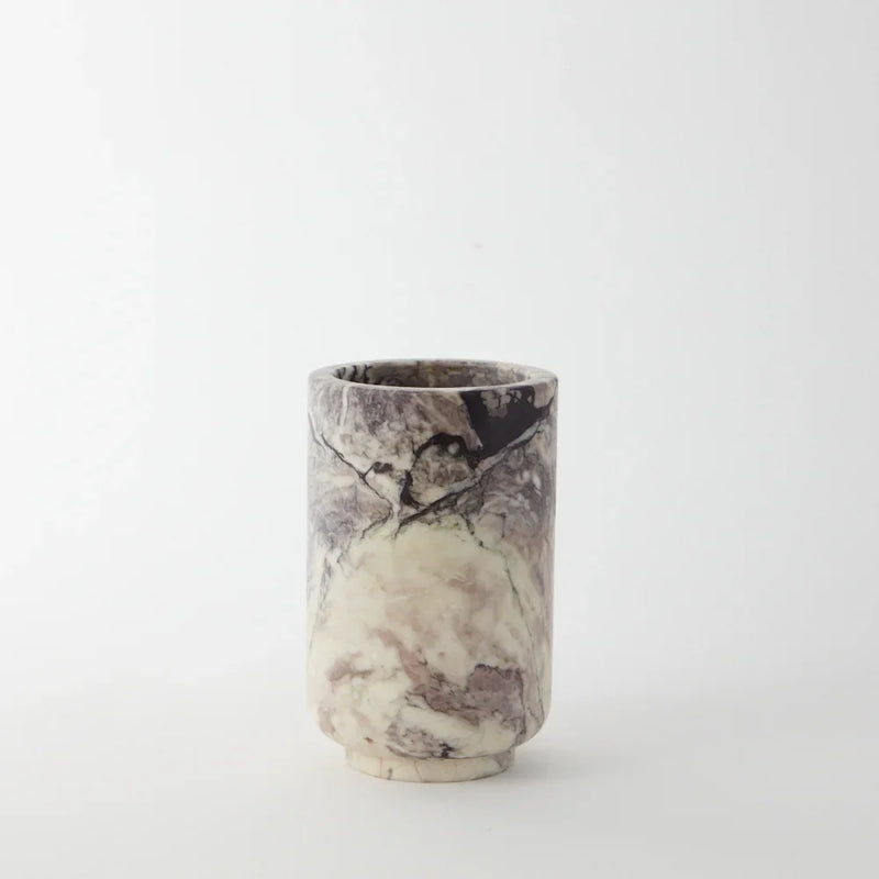 Stevie grey Levanto marble vase by Olsson & Jensen