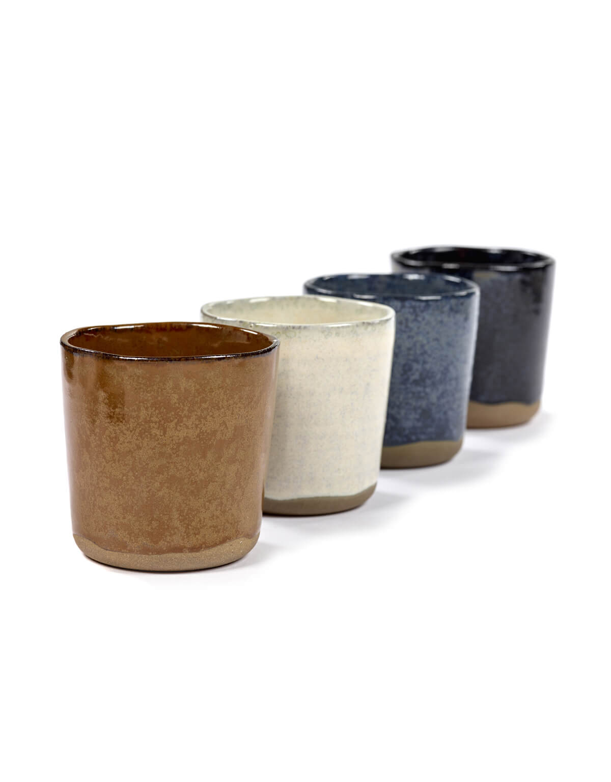 Serax Cup No.9 in brown white blue or black, perfect for elegant table settings.