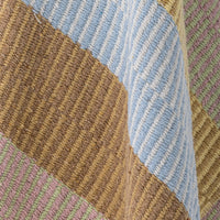 Close-up of striped recycled cotton Isnel throw