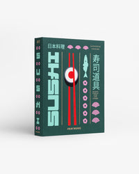 Angled view of green Sushi Tools box