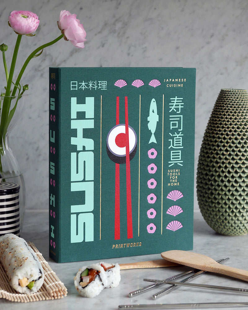 Sushi Tools box displayed with sushi utensils