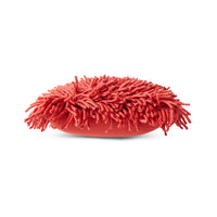 Rugged Red Woolen Square Cushion, 50x50cm, Cherry Red, by hkliving