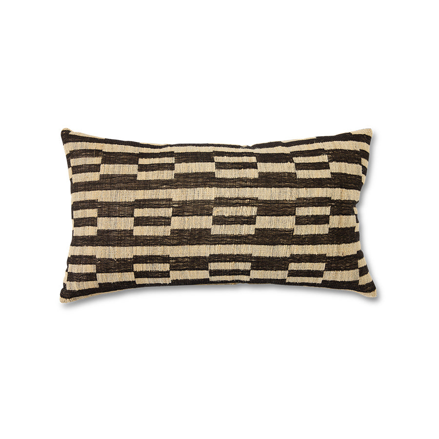 Natural Monochrome Cushion by hkliving â€“ 70x40cm Wool & Silk