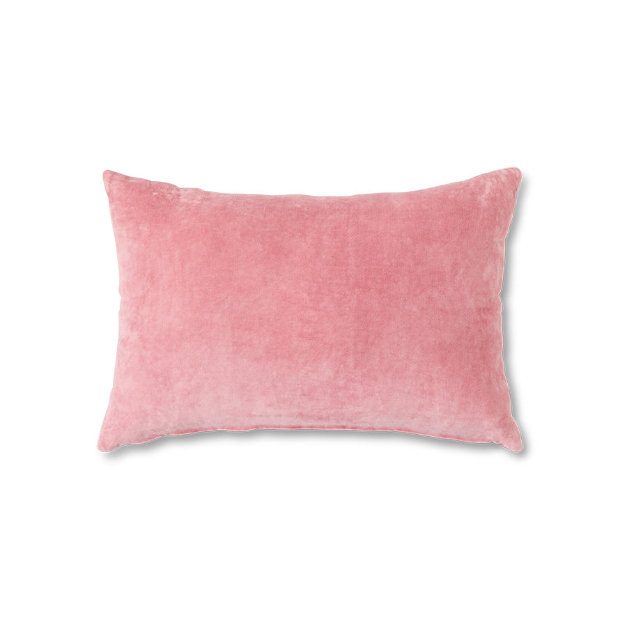 Velvet Cushion Rose by hkliving â€“ 60x40cm Soft Cotton Velvet