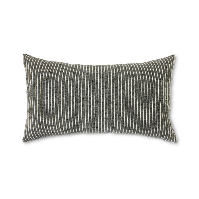 Monochrome Striped Cushion by hkliving – 70x40cm Linen Accent