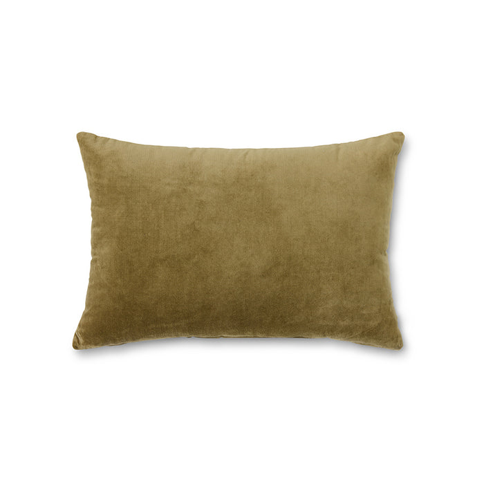 Velvet Cushion in Army Green by hkliving – 60x40cm Luxe Accent