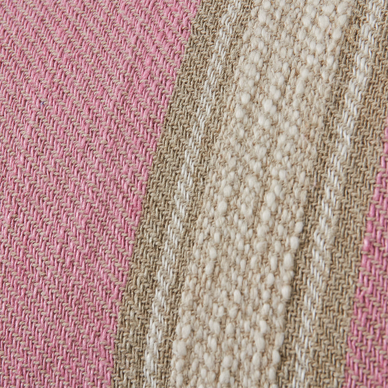 Woven Striped Cushion in Blush by hkliving â€“ 60x40cm Soft Linen