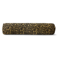 HKLIVING extra large leopard print bolster cushion on white background