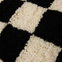 super up-close of the woolen fluffy cushion by hk living uk