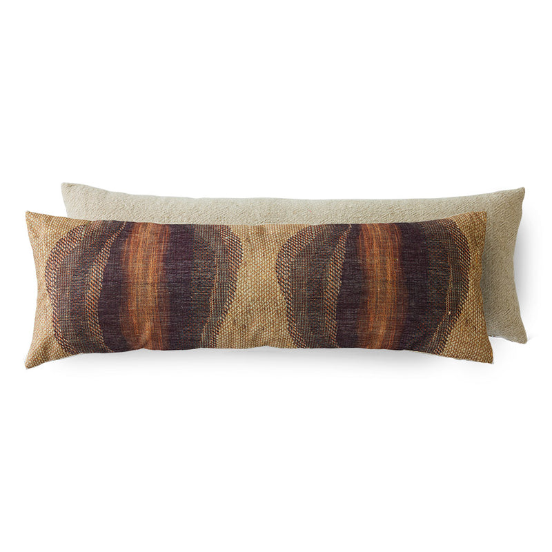 hkliving Elongated Gradient Cushion, Earth Tones