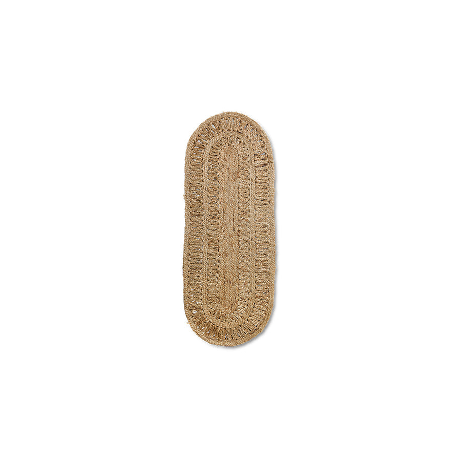 Soleil Oval Jute Runner by hkliving - 60x165cm