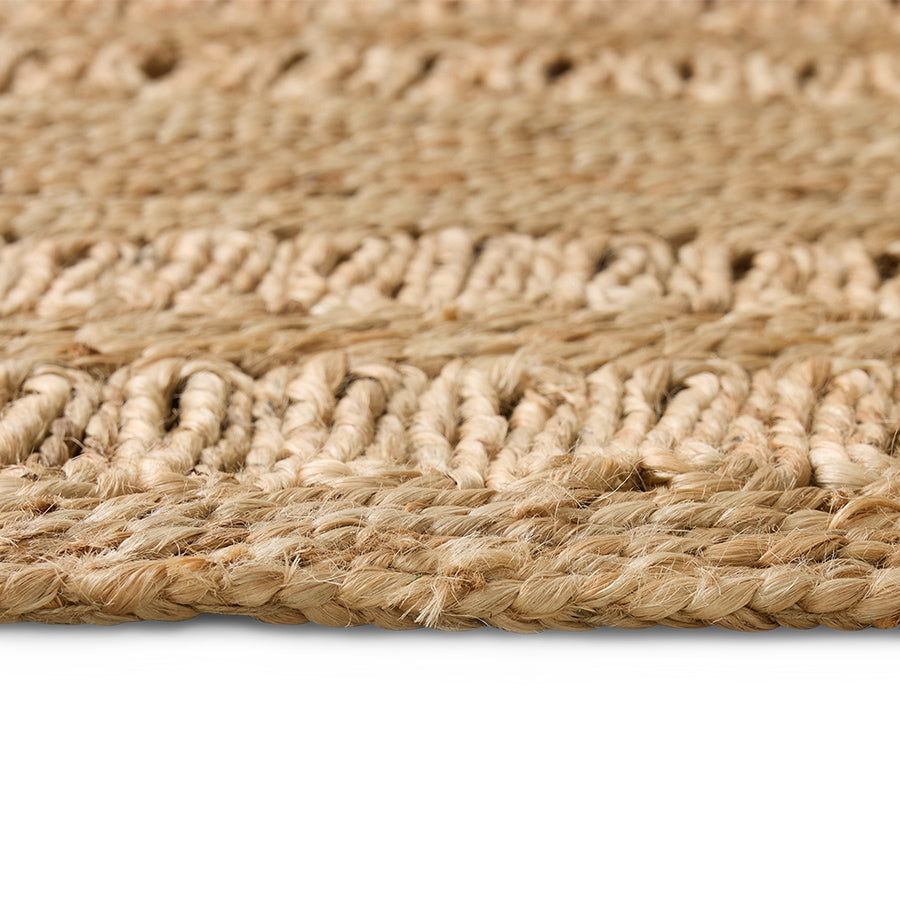 3m Soleil Oval Jute Runner by hkliving â€“ 80x300cm