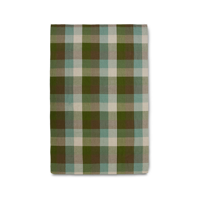 Vida Check Table Cloth - Mint/Olive 140x220cm by hkliving