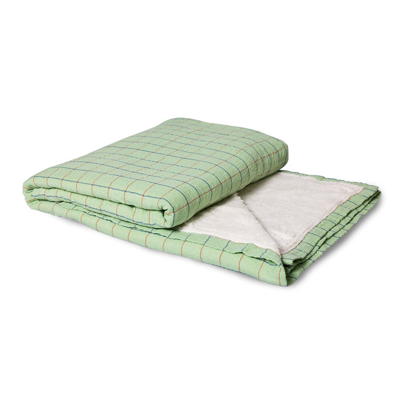 Checkered Sherpa Throw, HKliving, 130 x 170cm