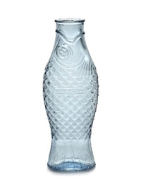 Carafe Bottle Fish & Fish by Serax in Green, Clear, and Blue