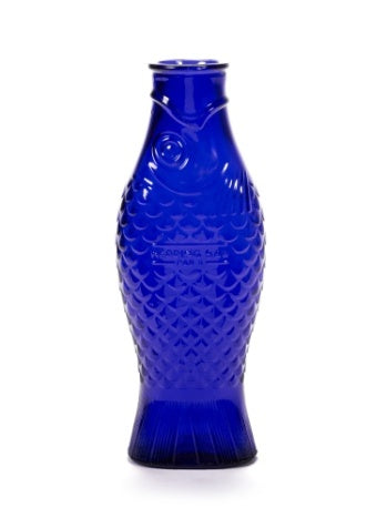 Carafe Bottle Fish & Fish by Serax in Green, Clear, and Blue