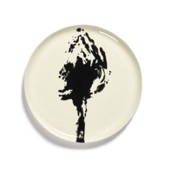 off white with black artichoke serving platter by ottolenghi feast and quality of serax dinnerware