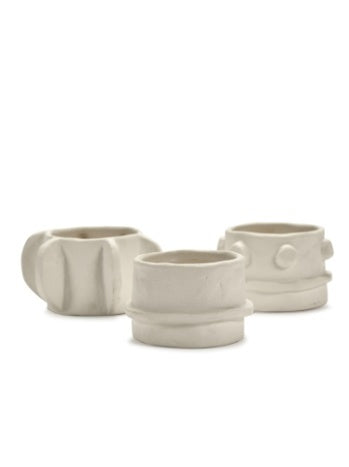 Molly Tealight Holder by Serax - Beige (Set of 3 Distinct Designs)