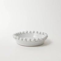 Vera white ceramic decorative bowl with a bobble edge by Olsson & Jensen