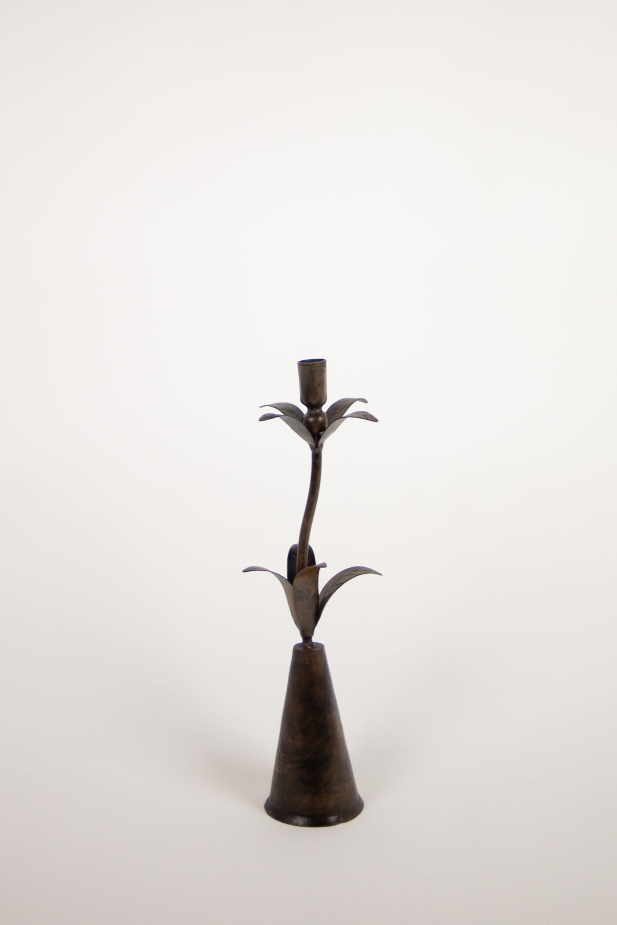 Vireo black iron flower candlestick by Olsson & Jensen, 43 cm