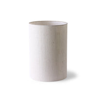 HKLIVING natural linen cylinder lamp shade, shown against a white background