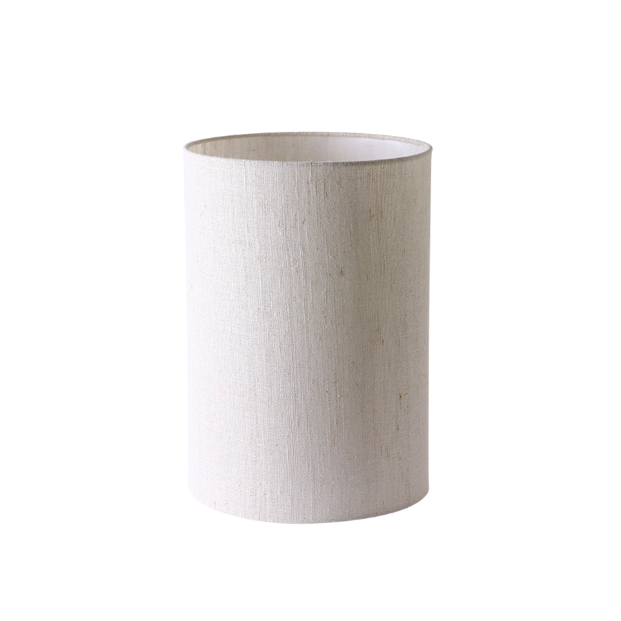 HKLIVING natural linen cylinder lamp shade, shown against a white background