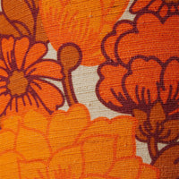 Silk Lamp Shade, Petal, 70s Orange Red, hkliving